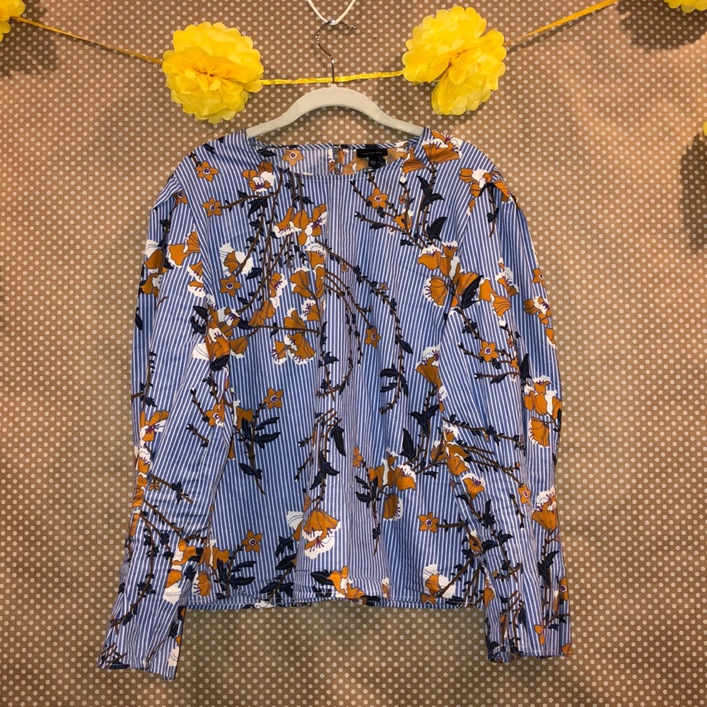 Who What Wear Floral Blouse